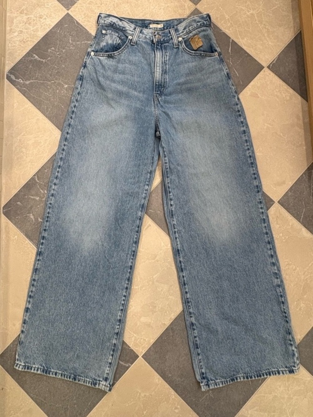 Levi's Cinch Baggy Wide-Leg Women's Jeans Blue Waist 29